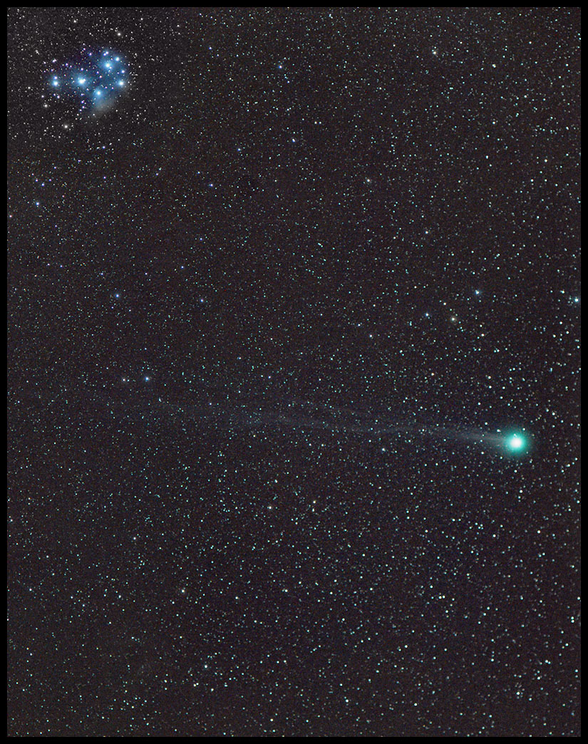 Lovejoy and the Pleiades